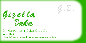 gizella daka business card